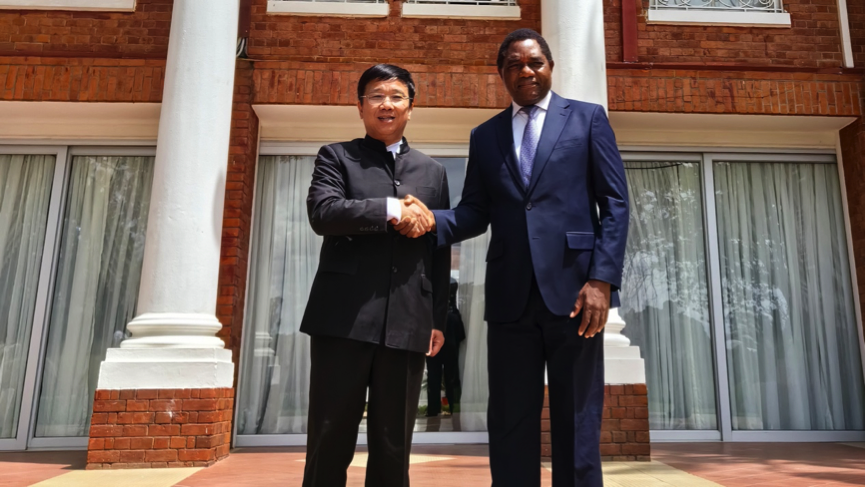 388vip太阳资源董事长王平卫拜会赞比亚总统 希奇莱马并出席收购Kitumba铜矿股权签约仪式